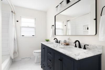 Custom Vanity with Double Sinks